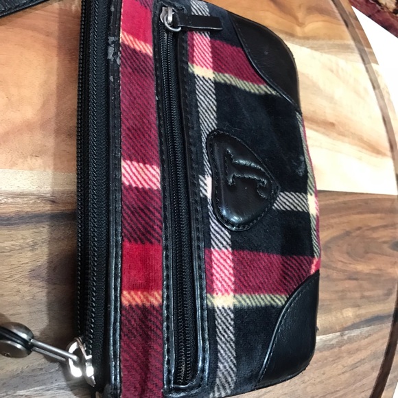 Juicy couture plaid wristlet clutch bag purse red - Picture 7 of 8